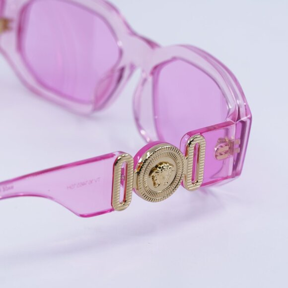 Versace Kids VK4429U 5370/5 Sunglasses Pink Geometric Frame, Fuchsia Lenses - Picture 5 of 10